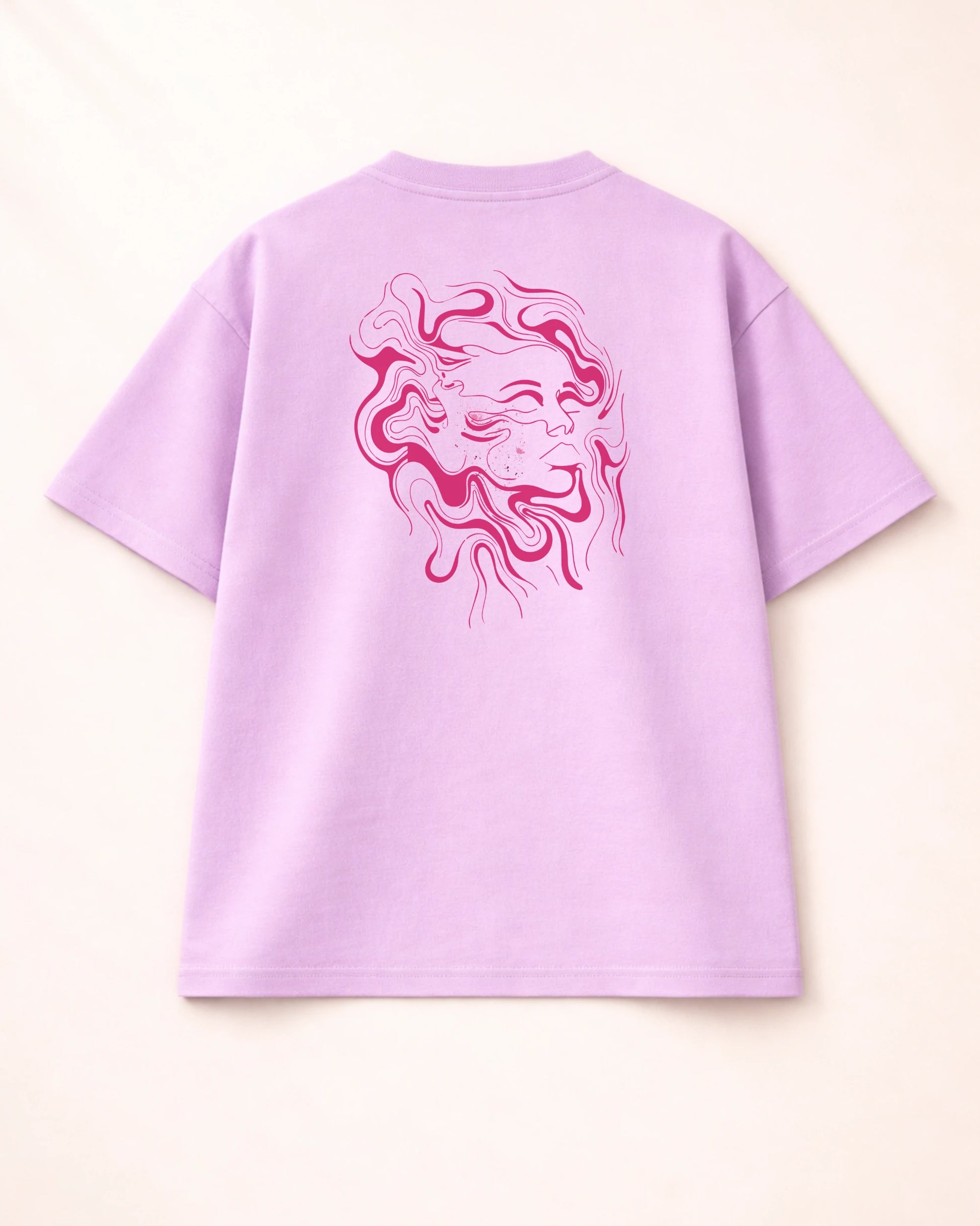 Organised Chaos Lavender Oversized T-Shirt India | Bee & Beaver