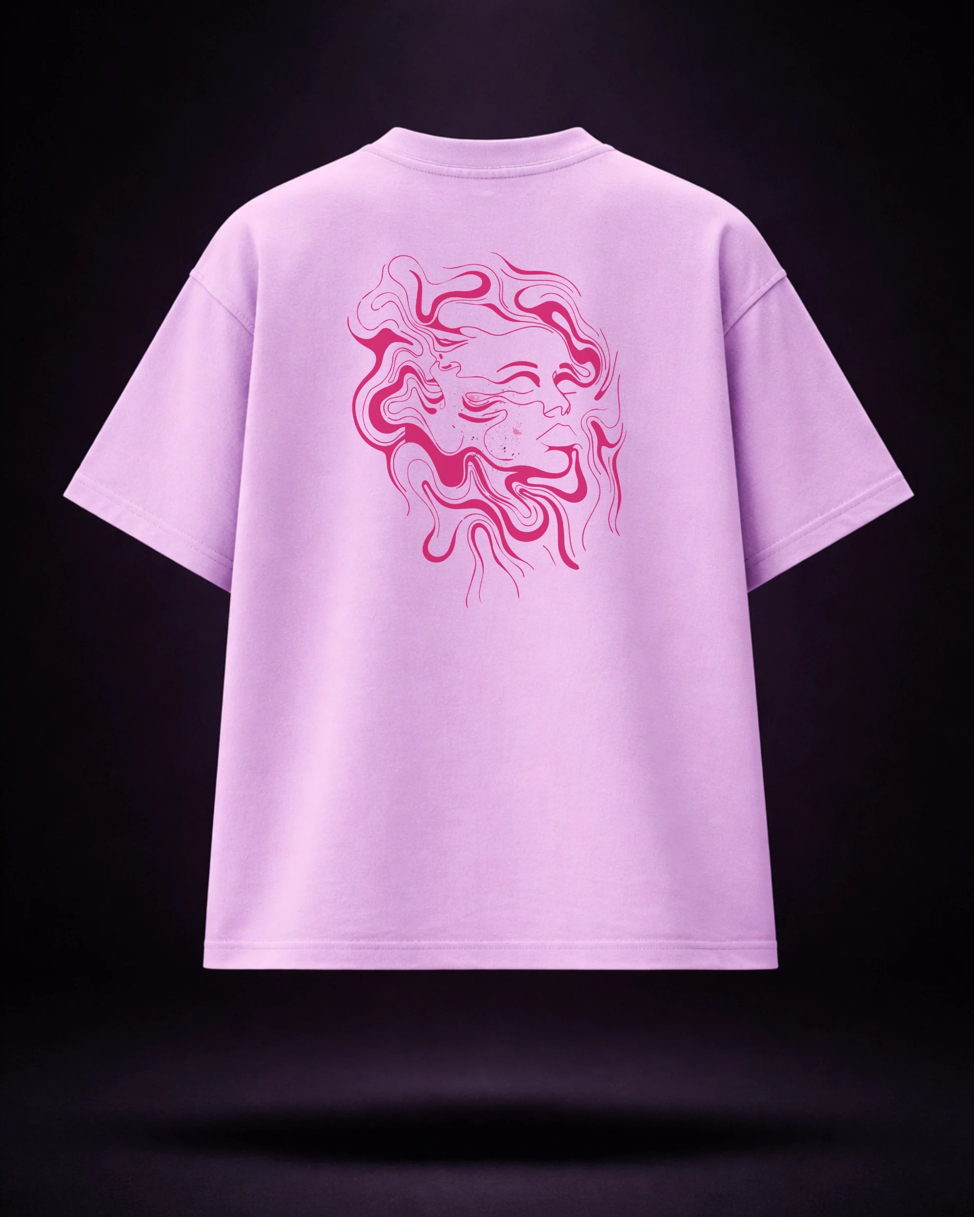 Organised Chaos Lavender Graffiti Graphic Tee India | Bee & Beaver