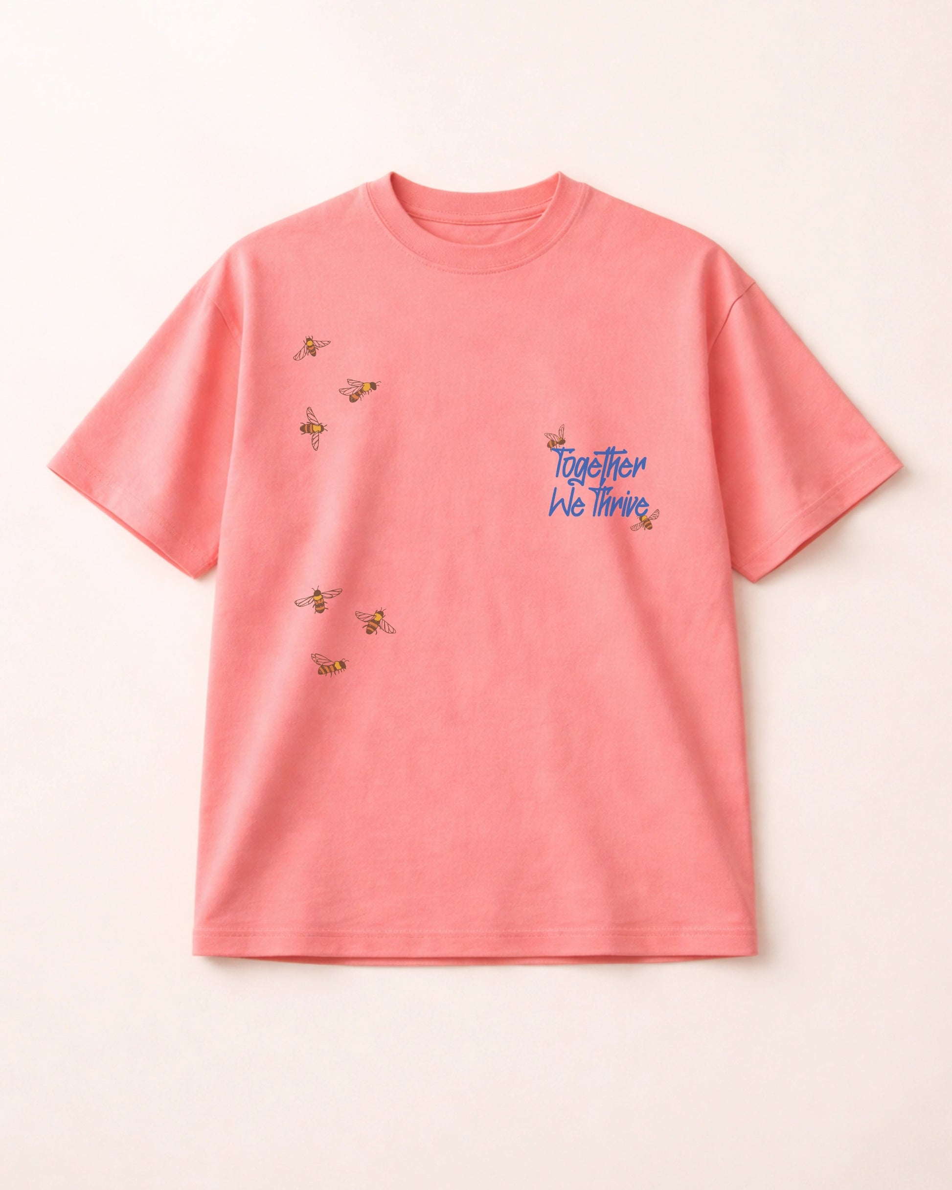 Together We Thrive Pastel Pink Unisex T-Shirt | Bee & Beaver