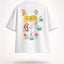 Beautiful Chaos White Abstract Graphic Tee India | Bee & Beaver