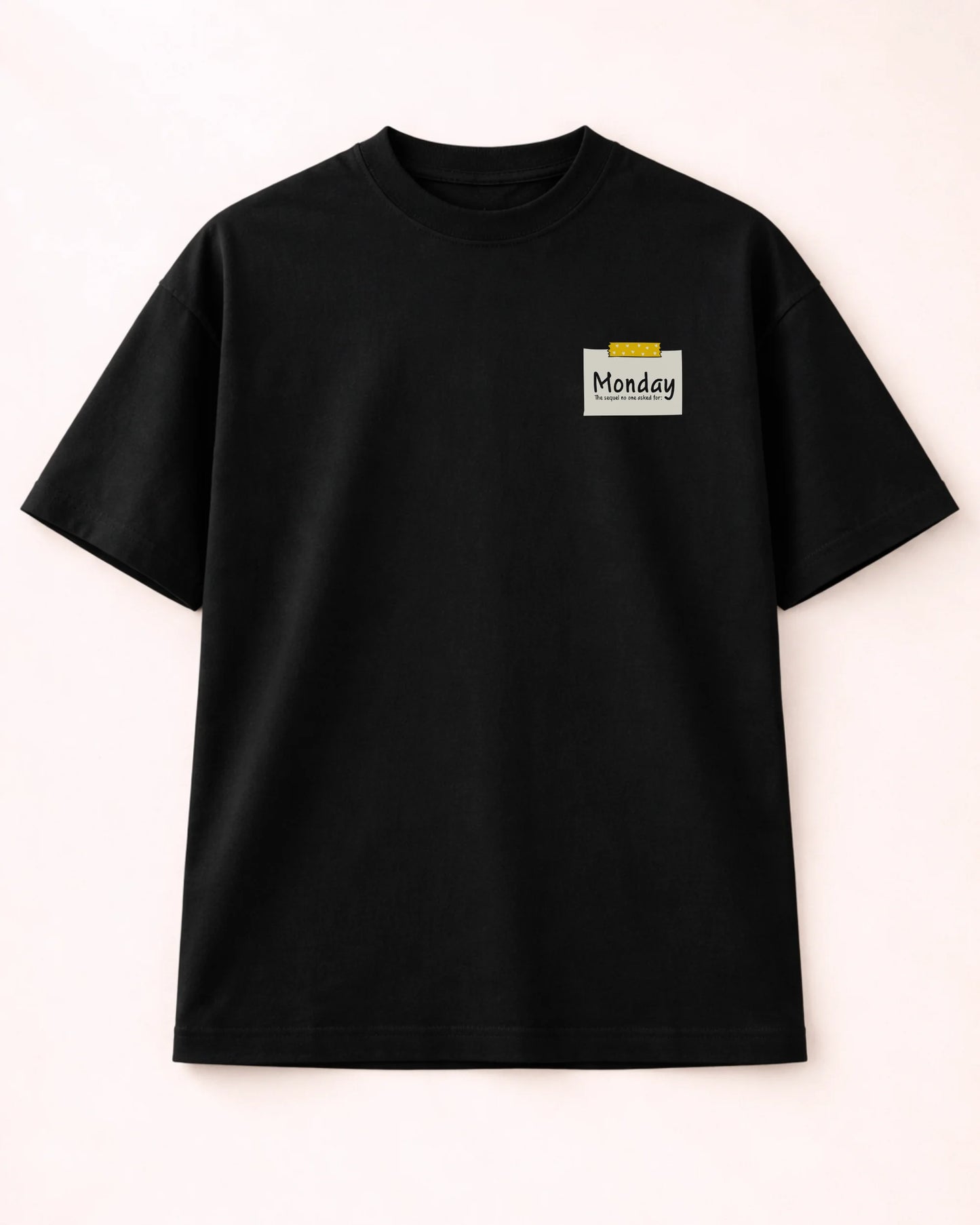 Monday Blues Back Print Oversized T-Shirt | Bee & Beaver