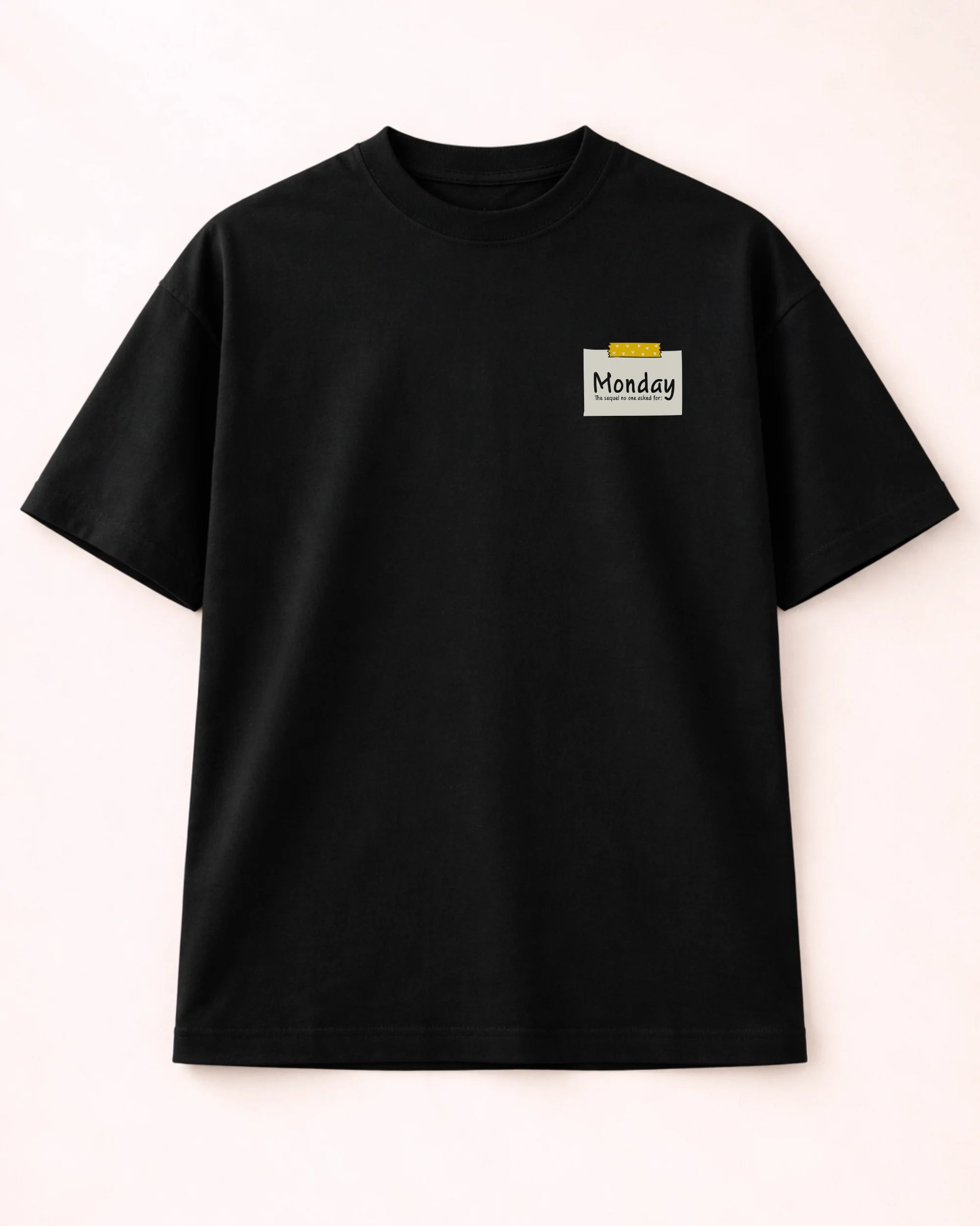 Monday Blues Back Print Oversized T-Shirt | Bee & Beaver