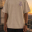 Galaxy Dreams 240 GSM Beige Oversized Tee | Bee & Beaver