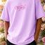 Organised Chaos 240 GSM Lavender Oversized Tee | Bee & Beaver