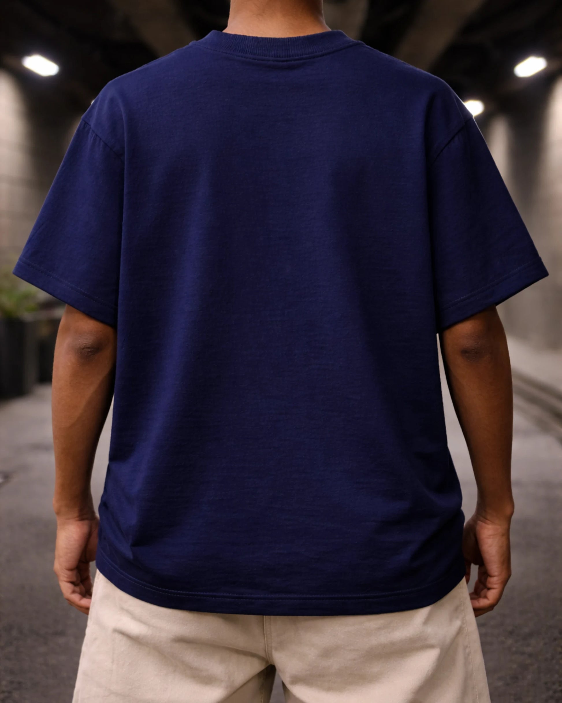 Royal Blue Unisex Solid Oversized T-Shirt | Bee & Beaver