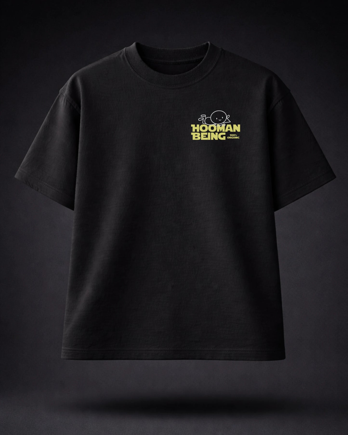 Hooman Being — Black Oversized T-Shirt | Bee & Beaver