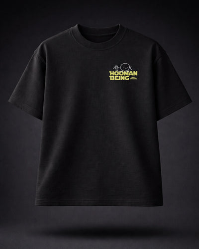 Hooman Being — Black Oversized T-Shirt | Bee & Beaver